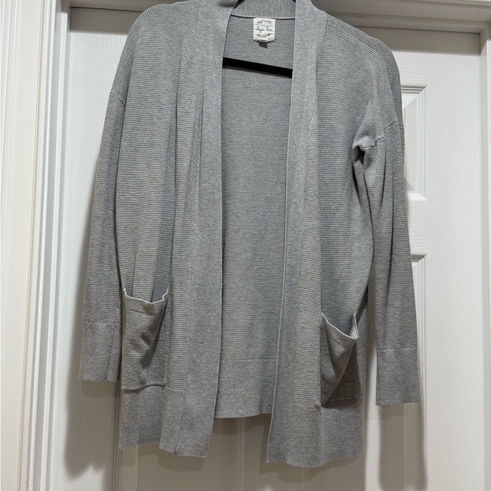 Hippie Rose Light Gray Women's Cardigan
